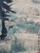 徐悲鸿款《三骏图》立轴